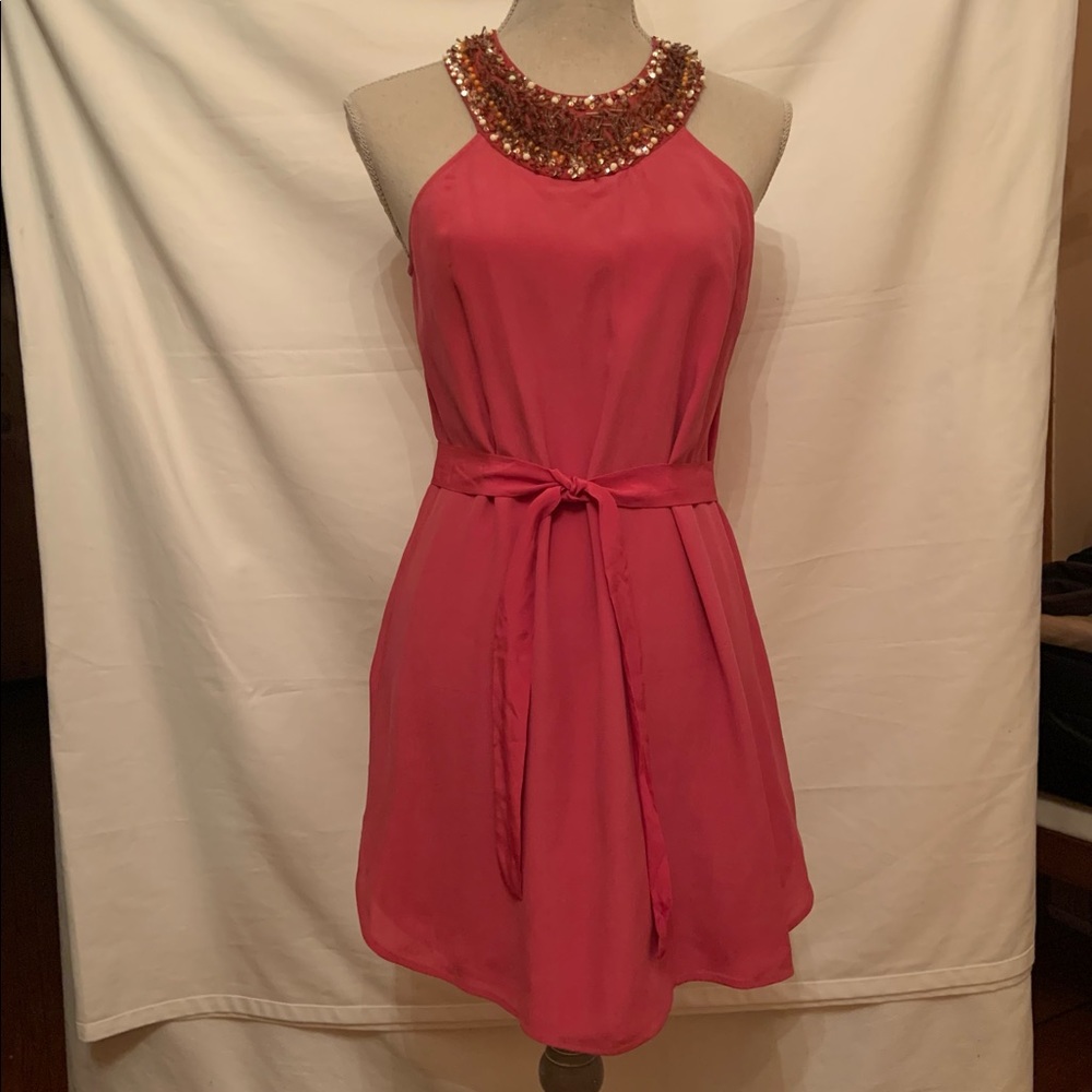French Connection Precious Gem sleeveless silk dress